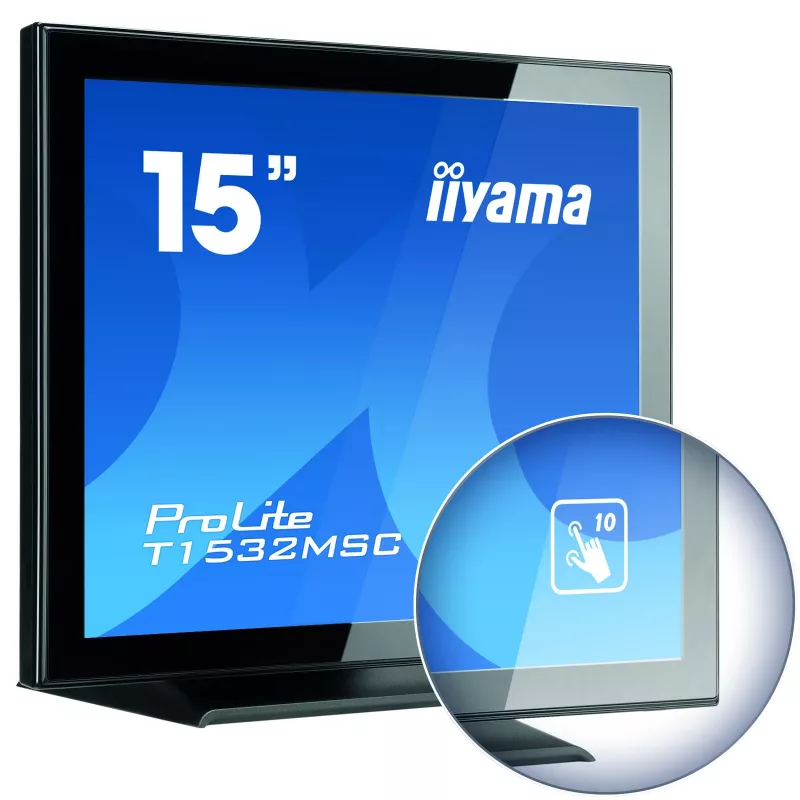 iiyama T1532MSC-B5AG POS monitors 38,1 cm (15 collas) 1024 x 768 pikseļi Skārienjūtīgs ekrāns