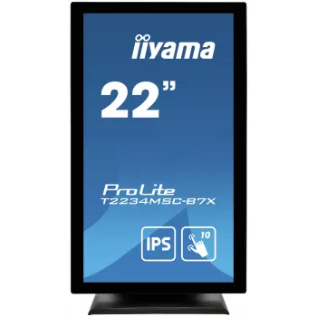 iiyama ProLite T2234MSC-B7X datora monitors 54,6 cm (21,5 collas) 1920 x 1080 pikseļi Full HD skārienjūtīgs melns