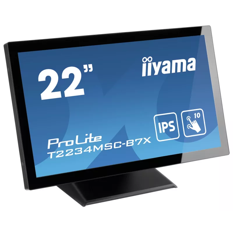 iiyama ProLite T2234MSC-B7X datora monitors 54,6 cm (21,5 collas) 1920 x 1080 pikseļi Full HD skārienjūtīgs melns