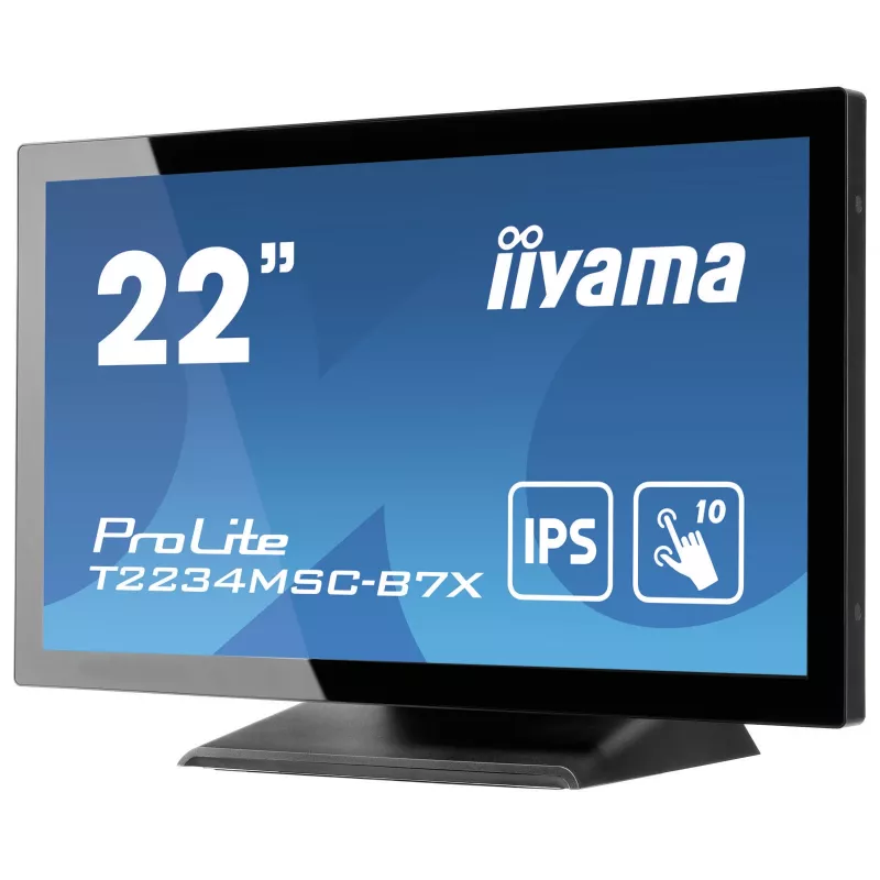 iiyama ProLite T2234MSC-B7X datora monitors 54,6 cm (21,5 collas) 1920 x 1080 pikseļi Full HD skārienjūtīgs melns