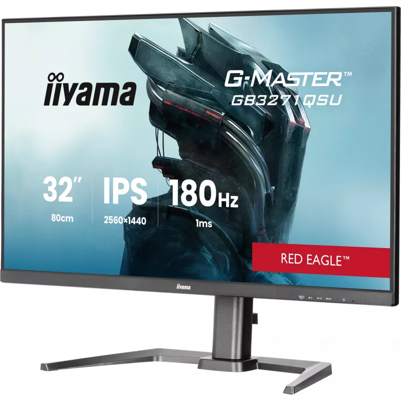 iiyama GB3271QSU-B2 datora monitors 80 cm (31,5 collas) 2560 x 1440 pikseļi Quad HD LED melns