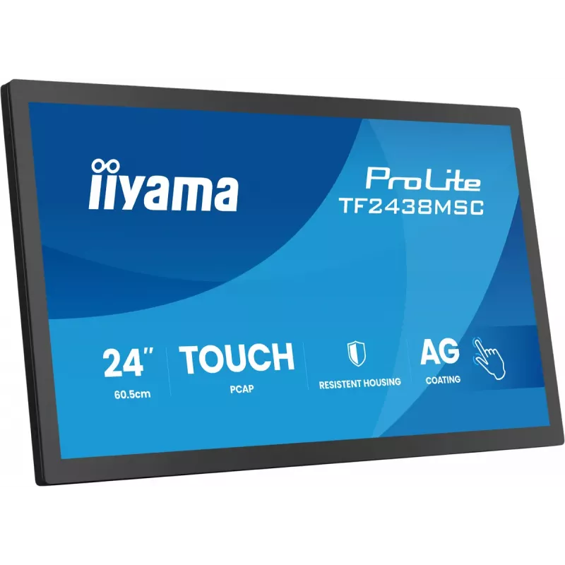 Skārienjūtīgs monitors IIYAMA TF2438MSC-B2 — 24 collu interaktīvs displejs, vairākpieskārienu
