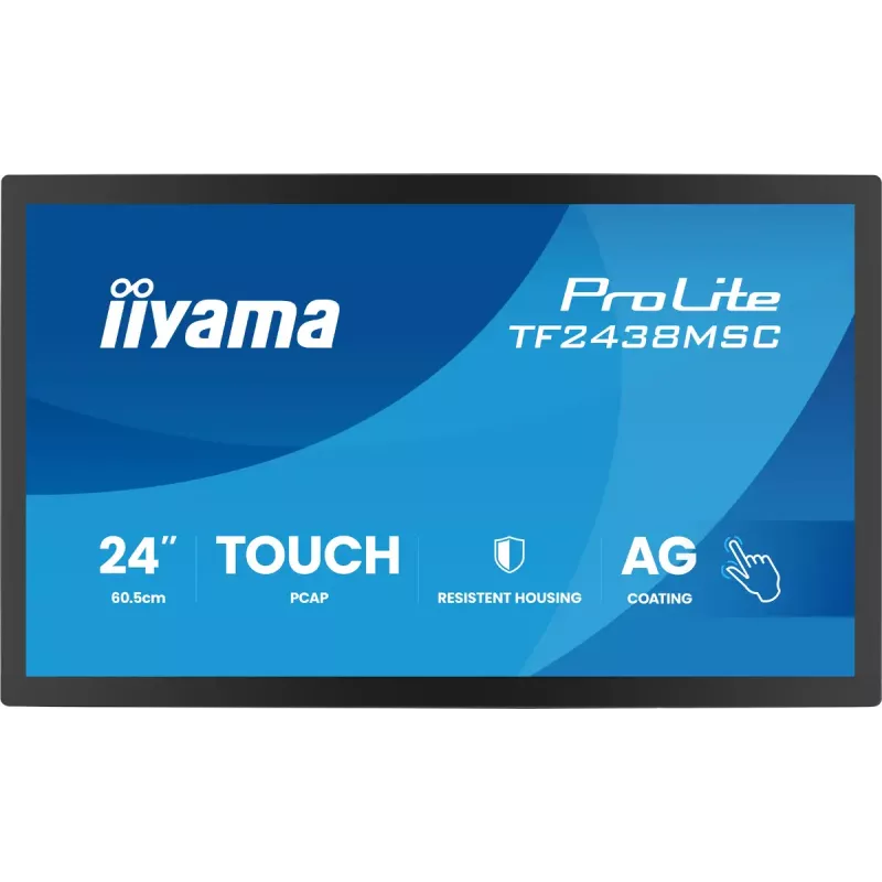 Skārienjūtīgs monitors IIYAMA TF2438MSC-B2 — 24 collu interaktīvs displejs, vairākpieskārienu