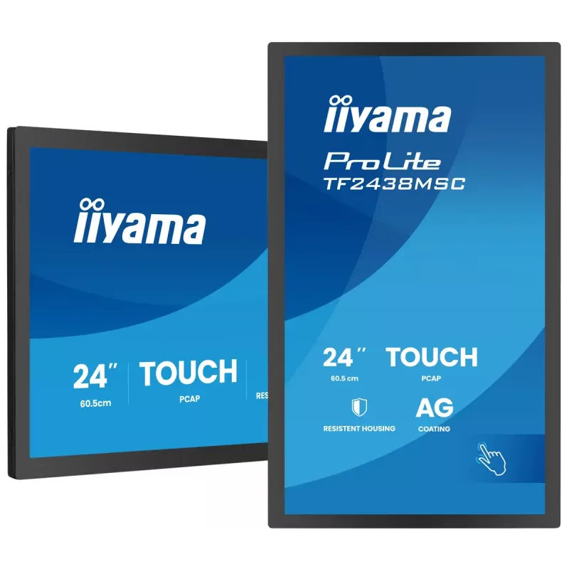 Skārienjūtīgs monitors IIYAMA TF2438MSC-B2 — 24 collu interaktīvs displejs, vairākpieskārienu