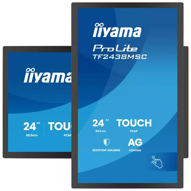 Skārienjūtīgs monitors IIYAMA TF2438MSC-B2 — 24 collu interaktīvs displejs, vairākpieskārienu