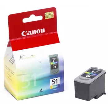 Canon CL-51 tintes kasetne 1 gab. Oriģināla Augsta (XL) ietilpība Ciāna, fuksīna, Dzeltena