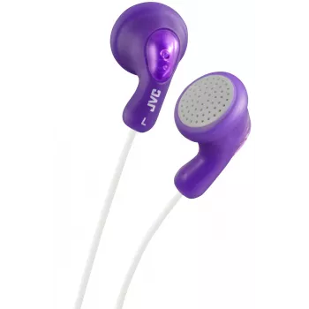 JVC F14 Gumy ievietojamās vadu austiņas violetā krāsā, vadu, 16–20000 Hz, mūzikai, 17,1 g, austiņas, violeta