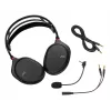 JVC GG-01 headset ar vadu, uz galvas stiprināms, spēlēm, melns