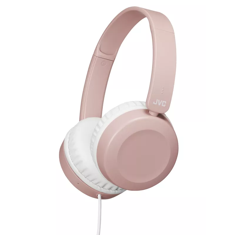 JVC Powerful Sound vadu austiņas, uz auss, rozā, vadu, 10–26000 Hz, zvani/mūzika, 140 g, austiņas, rozā