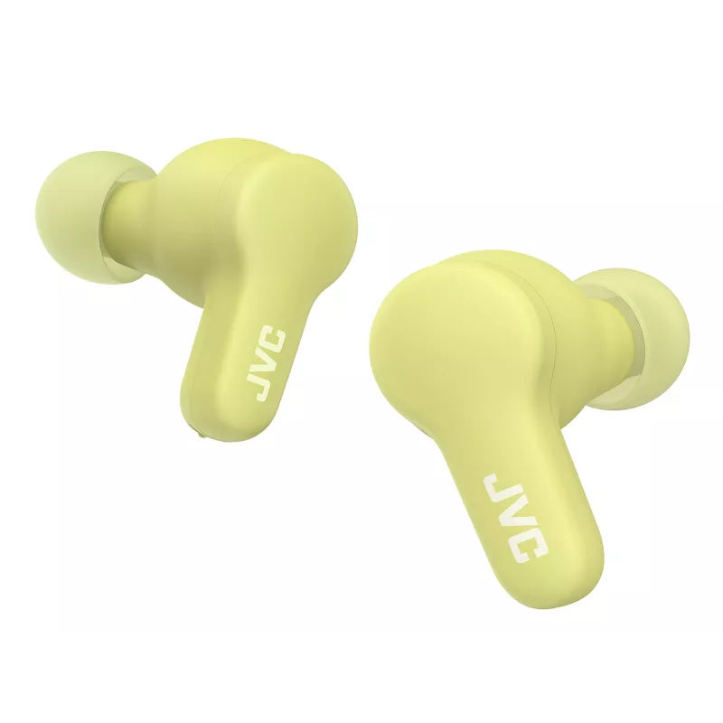Bezvadu ievietojamās austiņas JVC Gumy TWS Stix zaļa — True Wireless Stereo Bluetooth, 20–20000 Hz, 10 m diapazons