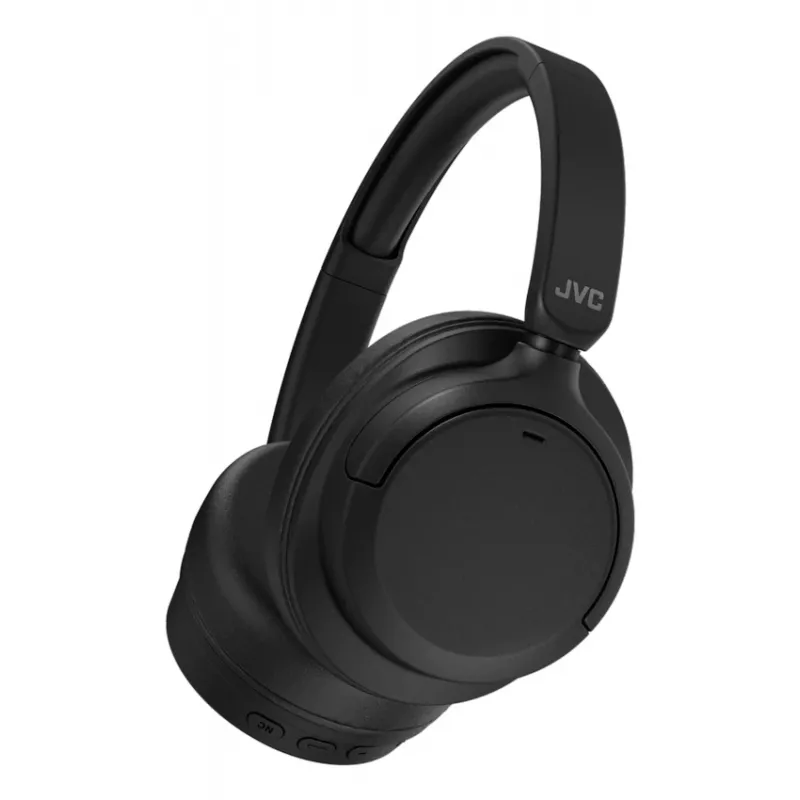 JVC Over Ear trokšņu slāpējošas austiņas bezvadu galvas stīpa zvaniem / mūzikai USB Type-C Bluetooth melnas