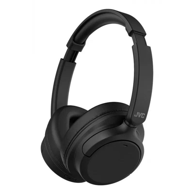 JVC Over Ear trokšņu slāpējošas austiņas bezvadu galvas stīpa zvaniem / mūzikai USB Type-C Bluetooth melnas