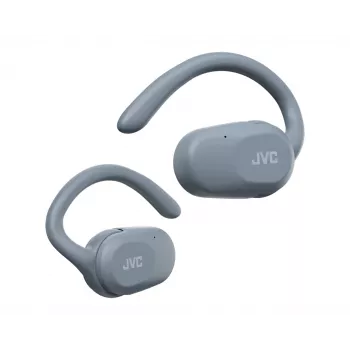 Austiņas JVC HA-NP40T True Wireless Stereo (TWS) ievietojamās ar auss āķi Bluetooth, 20–20000 Hz, 10 m, pelēkas