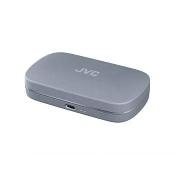 Austiņas JVC HA-NP40T True Wireless Stereo (TWS) ievietojamās ar auss āķi Bluetooth, 20–20000 Hz, 10 m, pelēkas