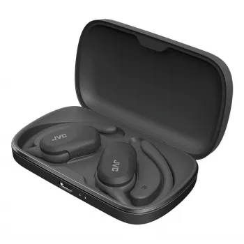 Austiņas JVC HA-NP40T True Wireless Stereo TWS aizauss ar Bluetooth, melna, 20–20000 Hz, 10 m