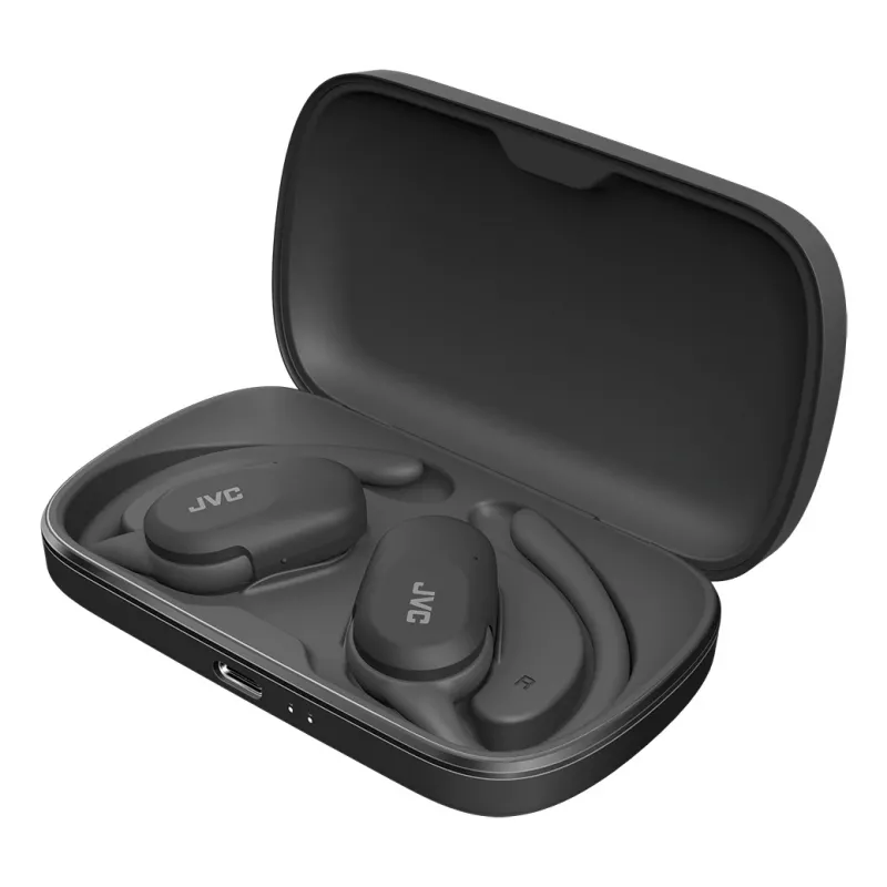 Austiņas JVC HA-NP40T True Wireless Stereo TWS aizauss ar Bluetooth, melna, 20–20000 Hz, 10 m