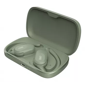 JVC HA-NP40T austiņas True Wireless Stereo (TWS) auss āķis zvaniem/mūzikai Bluetooth zaļš