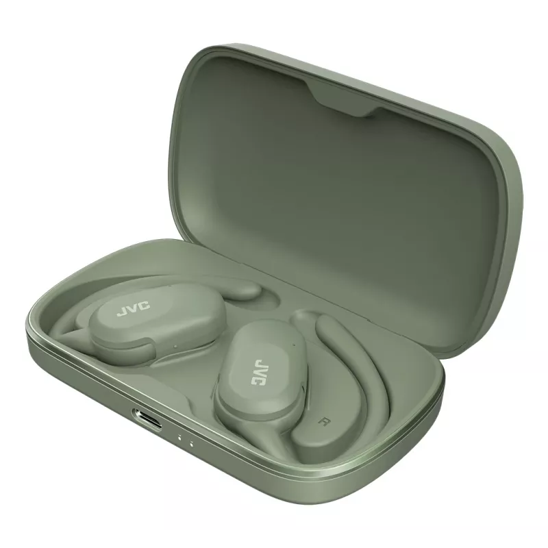 JVC HA-NP40T austiņas True Wireless Stereo (TWS) auss āķis zvaniem/mūzikai Bluetooth zaļš