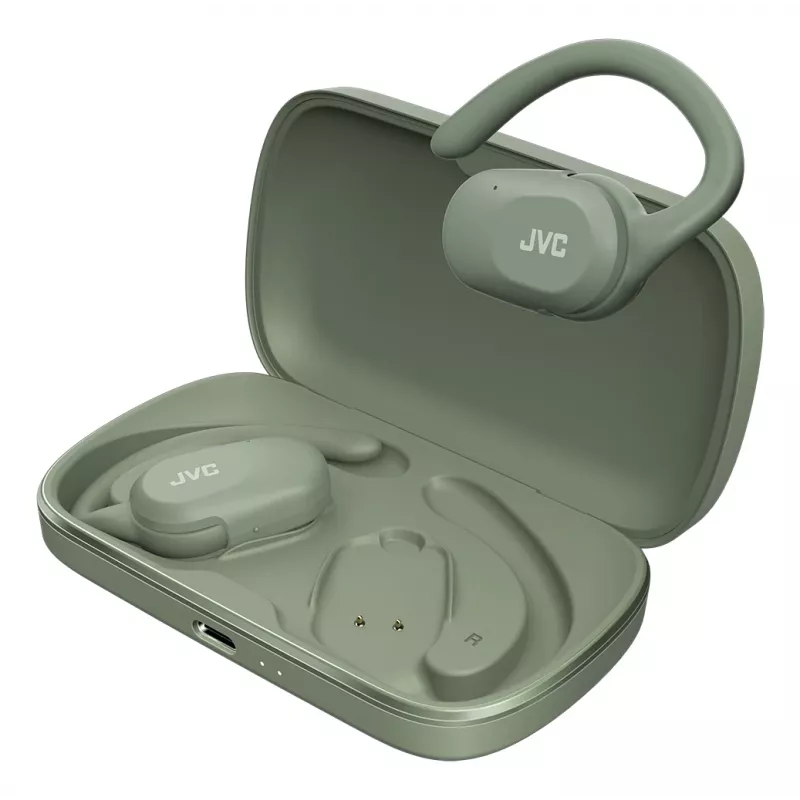 JVC HA-NP40T austiņas True Wireless Stereo (TWS) auss āķis zvaniem/mūzikai Bluetooth zaļš