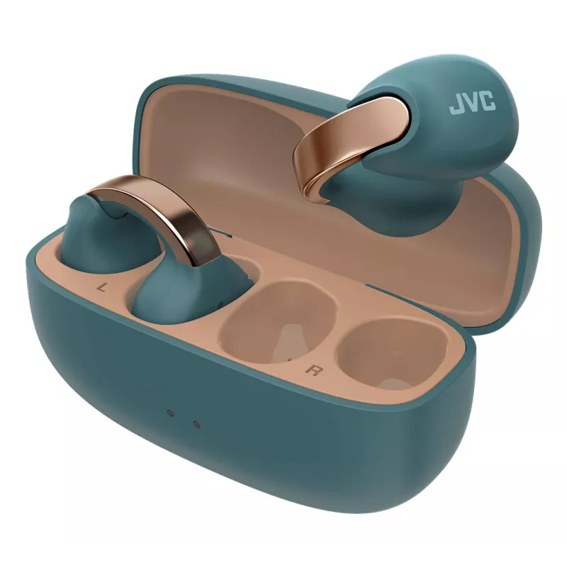 JVC HA-NP1T austiņas True Wireless Stereo (TWS) ausīs iekarināms Zvani/Mūzika USB Type-C Bluetooth Zila, Zelts