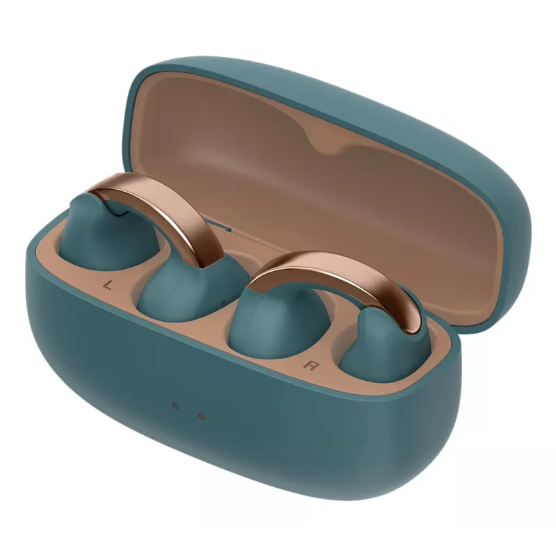 JVC HA-NP1T austiņas True Wireless Stereo (TWS) ausīs iekarināms Zvani/Mūzika USB Type-C Bluetooth Zila, Zelts