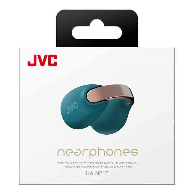 JVC HA-NP1T austiņas True Wireless Stereo (TWS) ausīs iekarināms Zvani/Mūzika USB Type-C Bluetooth Zila, Zelts
