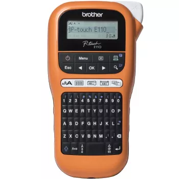 Etiķešu printeris Brother PT-E110VP Tiešā termiskā Krāsains 180 x 180 DPI 20 mm/sek TZe QWERTY
