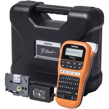Etiķešu printeris Brother PT-E110VP Tiešā termiskā Krāsains 180 x 180 DPI 20 mm/sek TZe QWERTY