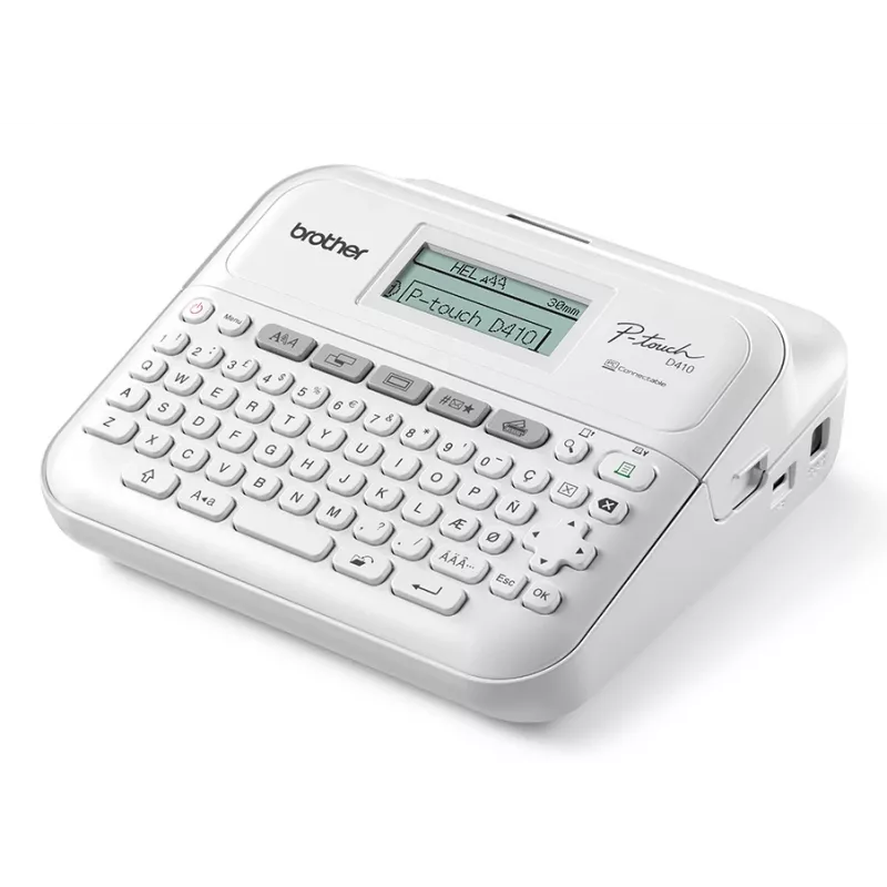 Brother PT-D410 etiķešu printeris Termiskā pārnese 180 x 180 DPI 20 mm/sek Vadu TZe QWERTY