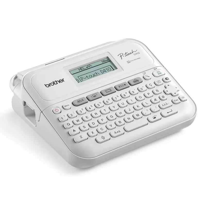 Brother PT-D410 etiķešu printeris Termiskā pārnese 180 x 180 DPI 20 mm/sek Vadu TZe QWERTY