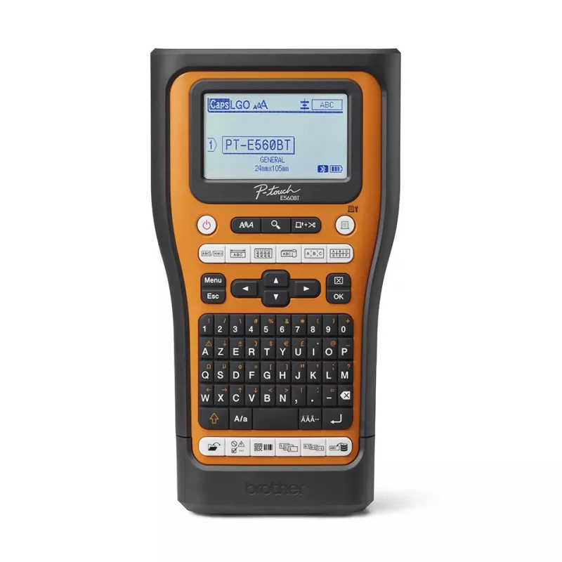 Brother PT-E560BTVP etiķešu printeris Termiskā pārnese 180 x 180 DPI 20 mm/sek Vadu un bezvadu HSE/TZe Bluetooth QWERTY