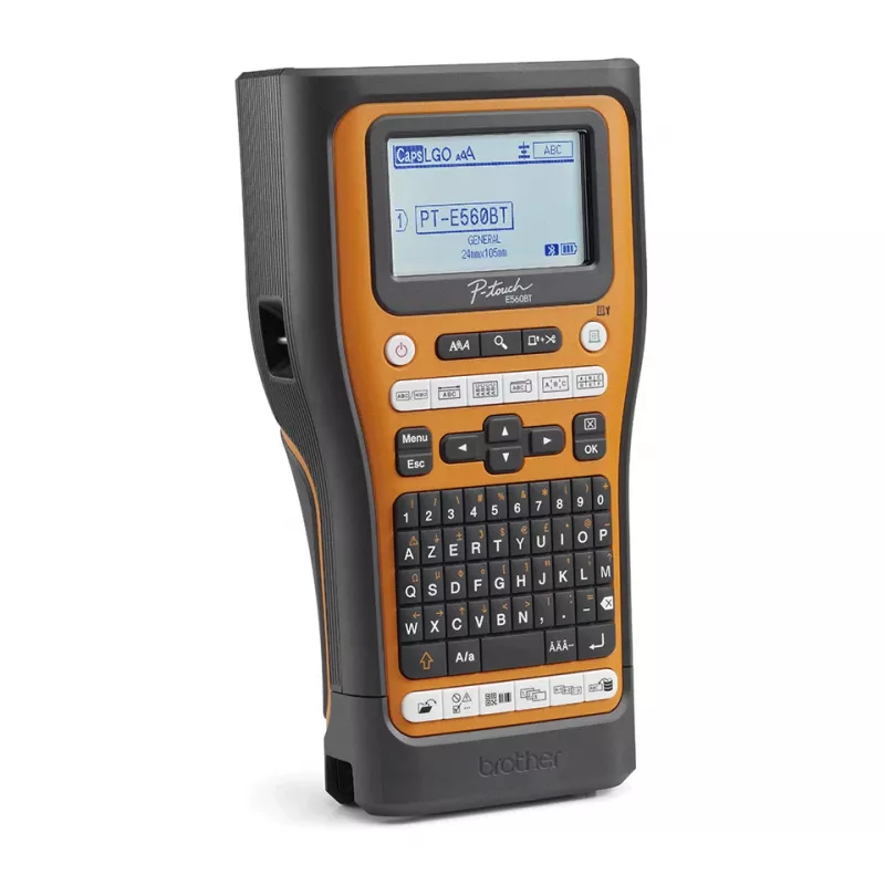 Brother PT-E560BTVP etiķešu printeris Termiskā pārnese 180 x 180 DPI 20 mm/sek Vadu un bezvadu HSE/TZe Bluetooth QWERTY