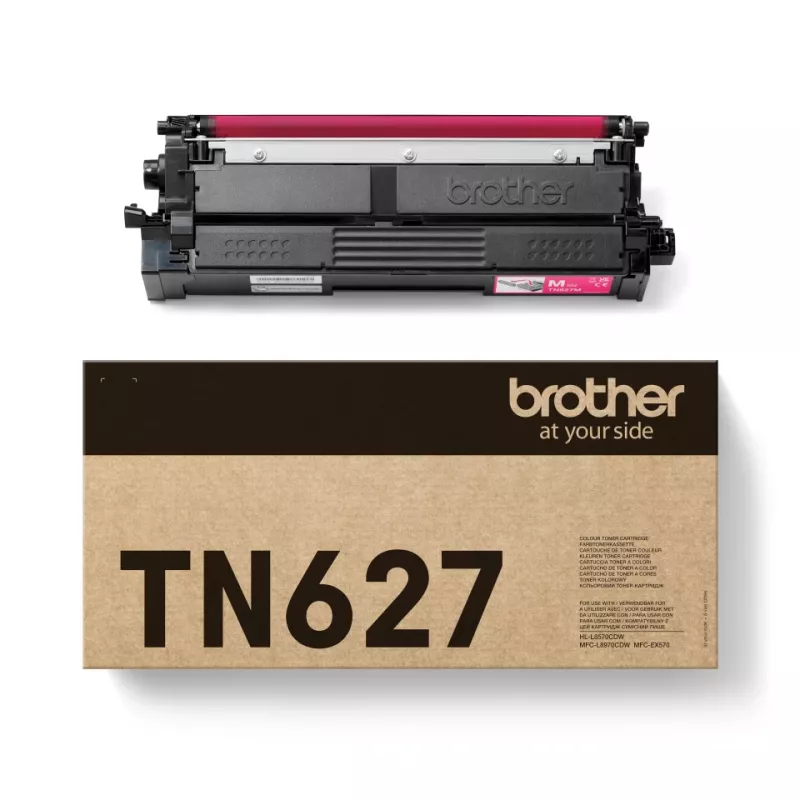 Toner Brother TN-627M oriģinālā fuksīna kasetne, drukas resurss līdz 10 000 lappusēm, 1 gab.