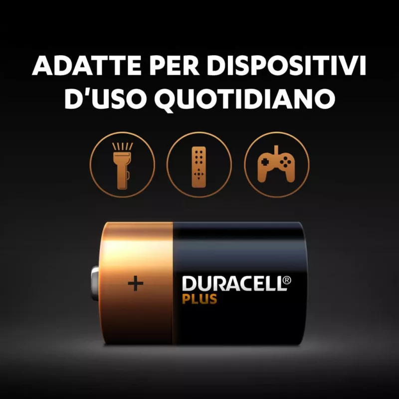 Duracell Plus vienreizējā baterija D sārma