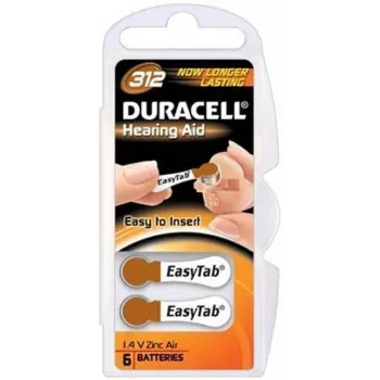 Duracell DA312 mājsaimniecības baterija vienreizējā baterija cinka-gaisa