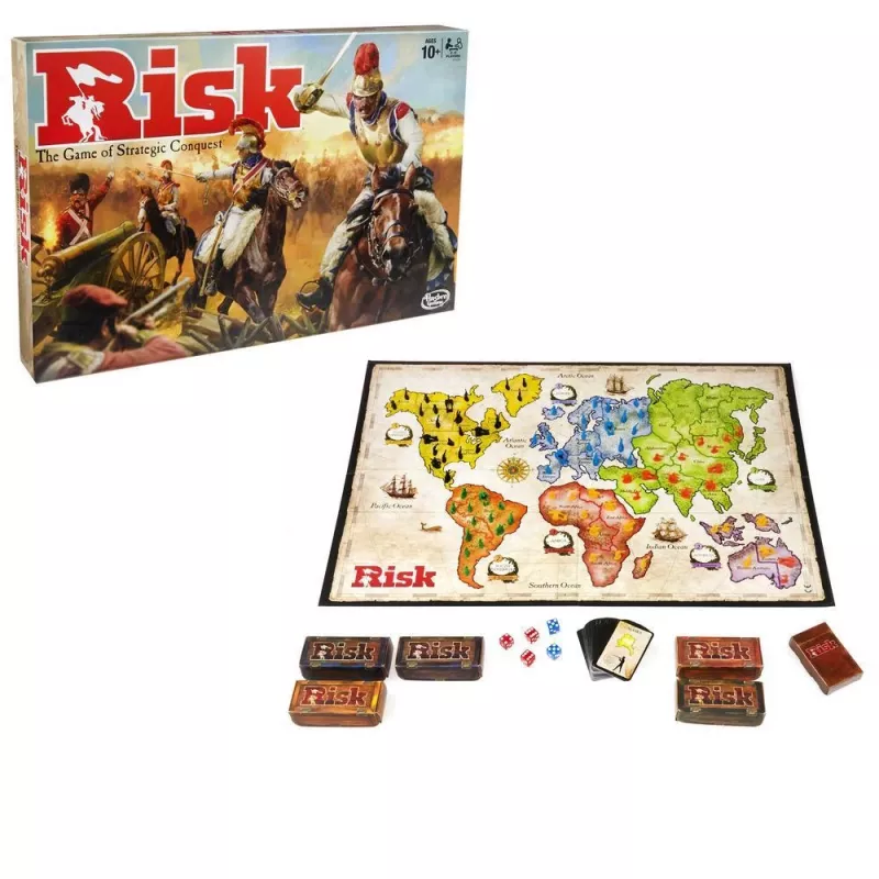 Galda spēle HASBRO Risk (War) — stratēģiska riska iekarošanas spēle, vecumam 10+
