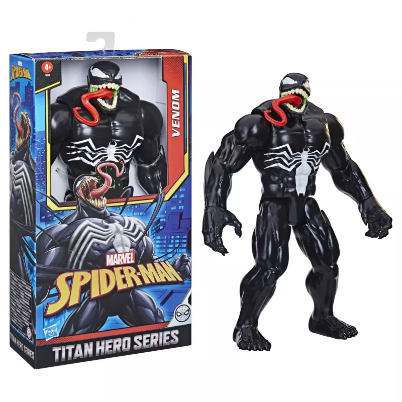 Marvel Spider-Man Titan Hero Series Venom, 4 gadi, Spider-Man, Melns, Sarkans, Balts