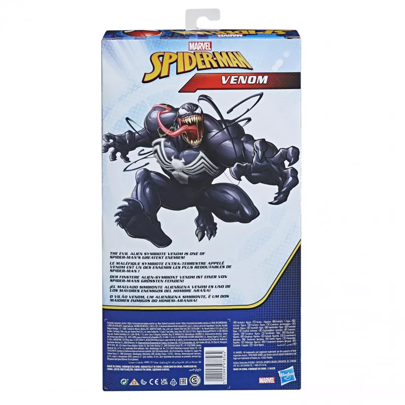Marvel Spider-Man Titan Hero Series Venom, 4 gadi, Spider-Man, Melns, Sarkans, Balts