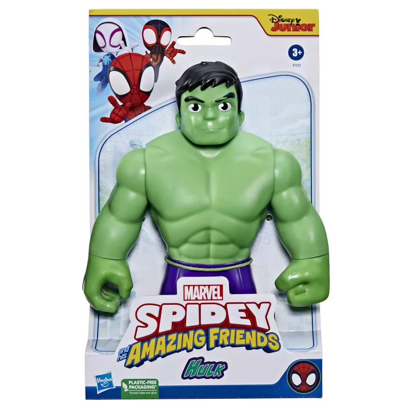Marvel Spidey and His Amazing Friends Supersized Hulk, 3 gadi, Daudzkrāsains, Plastmasa