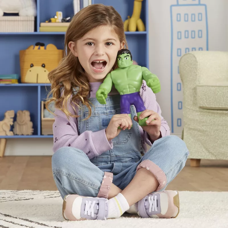 Marvel Spidey and His Amazing Friends Supersized Hulk, 3 gadi, Daudzkrāsains, Plastmasa
