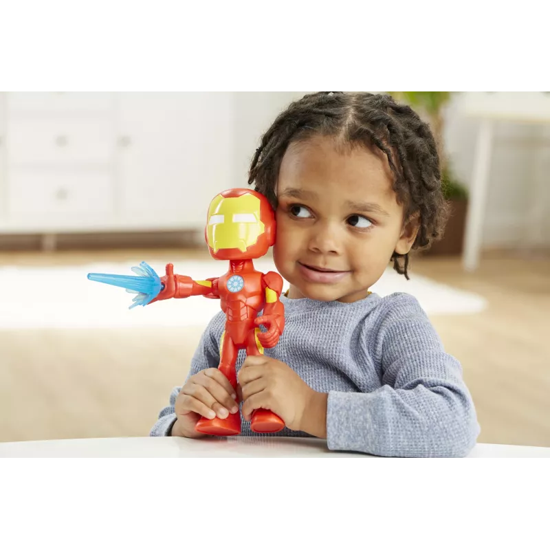 Marvel Spidey and His Amazing Friends Supersized Iron Man, 3 gadi, Marvel, sarkans, dzeltens