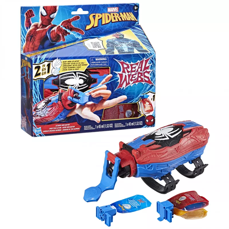 Rotaļlietu cimdu strādnieks Marvel Spider-Man Real Webs Ultimate Web Blaster