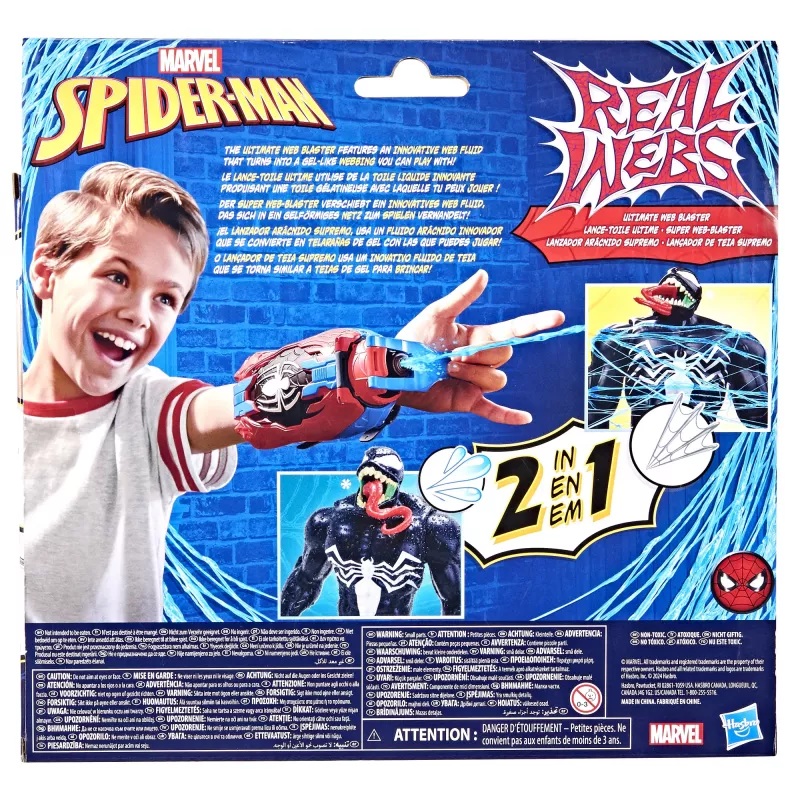 Rotaļlietu cimdu strādnieks Marvel Spider-Man Real Webs Ultimate Web Blaster