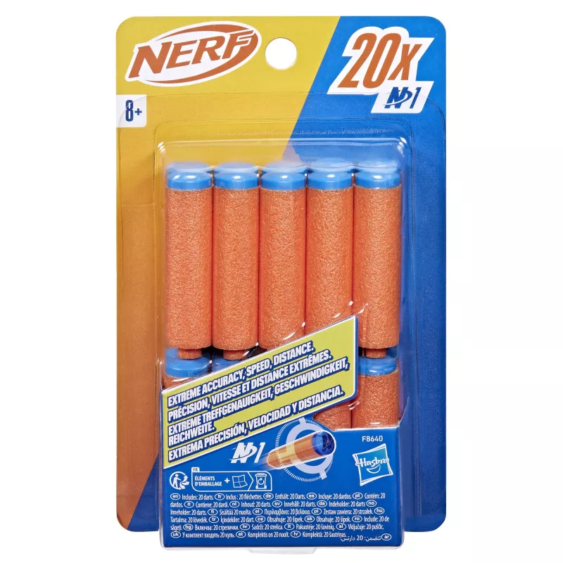 Refill Nerf N Series N1-Darts 20x Blue oranža F8640