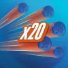 Refill Nerf N Series N1-Darts 20x Blue oranža F8640