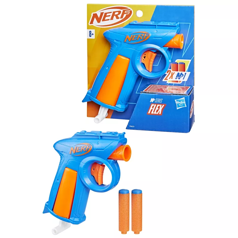 Rotaļu blasteris NERF N Series Flex zils oranžs 8+