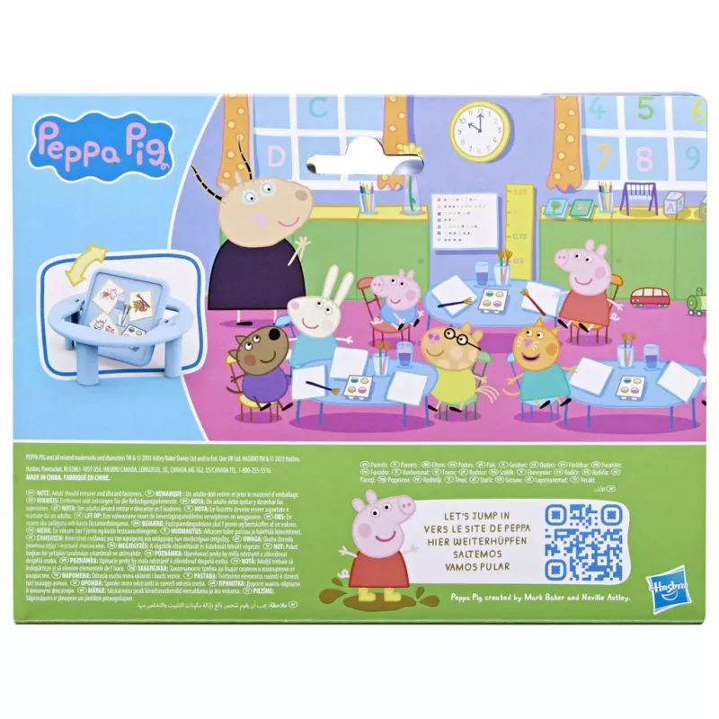 Hasbro Peppa Pig Playgroup Playset ar 5 figūrām un 6 aksesuāriem, pirmsskolas rotaļlietas 3 gadus vecām meitenēm un zēniem un vecākiem