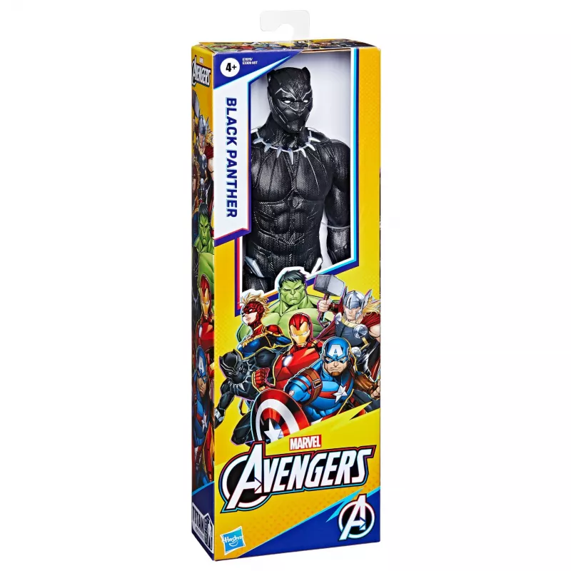 Marvel Avengers Titan Hero Black Panther figūra, 4 gadi, Daudzkrāsains, Plastmasa