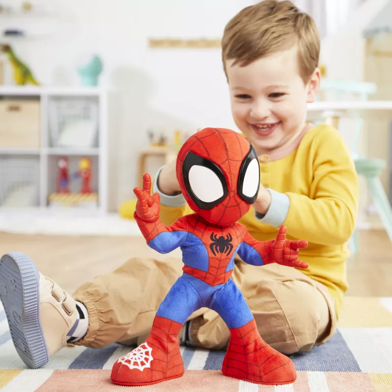 Marvel Spidey and His Amazing Friends Dance 'N Crawl Spidey, interaktīva plīša rotaļlieta ar mūziku un skaņām