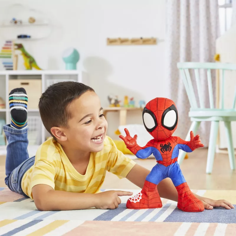 Marvel Spidey and His Amazing Friends Dance 'N Crawl Spidey, interaktīva plīša rotaļlieta ar mūziku un skaņām